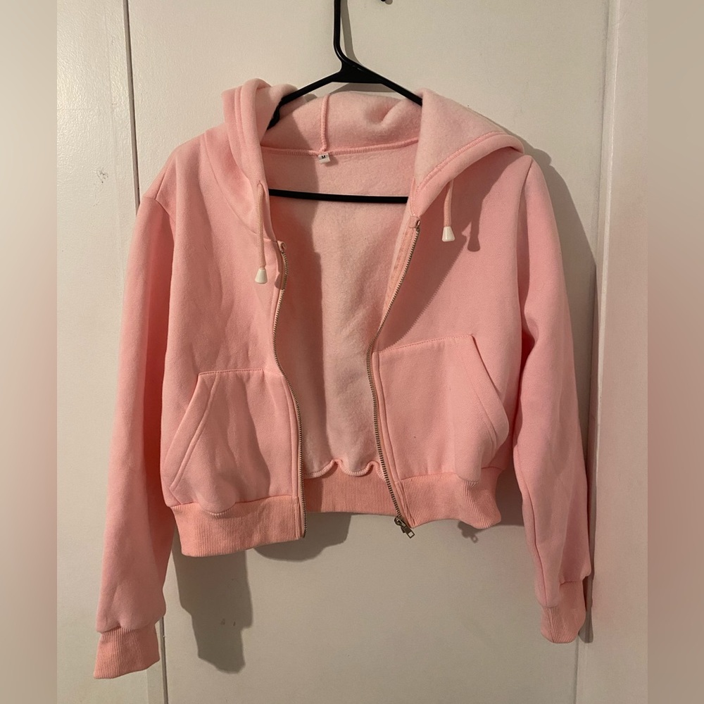 light pink cropped jacket - Picture 1 of 3